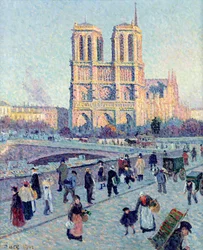 Le Quai St. Michel und Notre Dame, 1901
